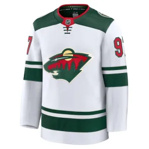 Fanatics Minnesota Wild Kirill Kaprizov 24/25 Away Premium Trikot - Herren (Weiss)