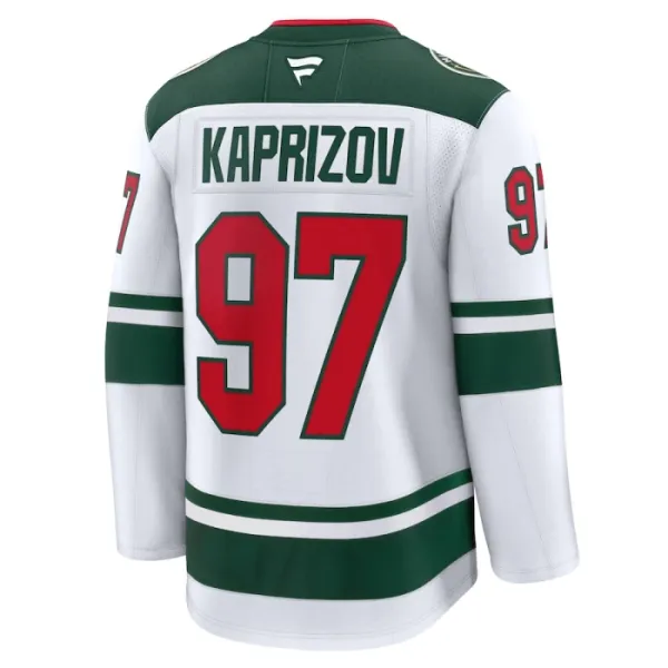 Fanatics Minnesota Wild Kirill Kaprizov 24/25 Away Premium Trikot - Herren (Weiss)