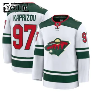 Fanatics Minnesota Wild Kirill Kaprizov 24/25 Away Premium Trikot - Kinder (Weiss)