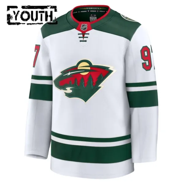 Fanatics Minnesota Wild Kirill Kaprizov 24/25 Away Premium Trikot - Kinder (Weiss)