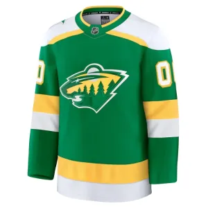 Fanatics Minnesota Wild Personalisiert 24/25 Alternate Premium Trikot - Herren (Grün)