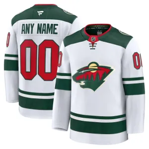 Fanatics Minnesota Wild Personalisiert 24/25 Away Premium Trikot - Herren (Weiss)