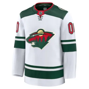 Fanatics Minnesota Wild Personalisiert 24/25 Away Premium Trikot - Herren (Weiss)