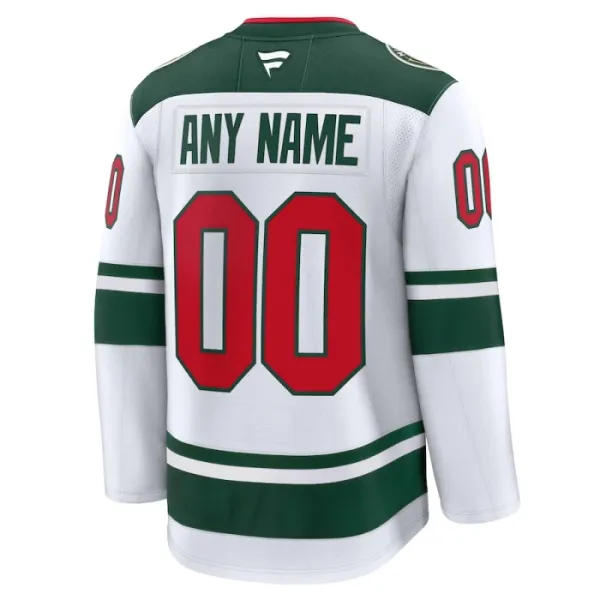 Fanatics Minnesota Wild Personalisiert 24/25 Away Premium Trikot - Herren (Weiss)