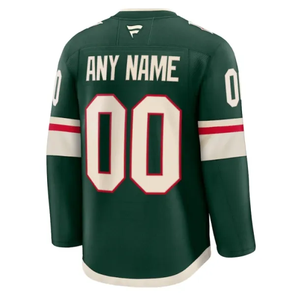 Fanatics Minnesota Wild Personalisiert 24/25 Home Premium Trikot - Herren (Grün)