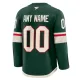 Fanatics Minnesota Wild Personalisiert 24/25 Home Premium Trikot - Herren (Grün)