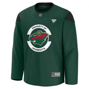 Fanatics Minnesota Wild Team Personalisiert 24/25 Practice Trikot - Herren (Grün)