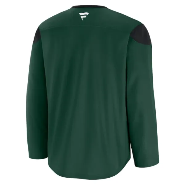 Fanatics Minnesota Wild Team Personalisiert 24/25 Practice Trikot - Herren (Grün)