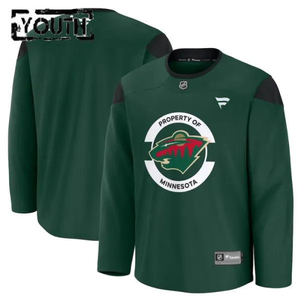 Fanatics Minnesota Wild Team Personalisiert 24/25 Practice Trikot - Kinder (Grün) Fanatics Minnesota Wild Team Personalisiert 24/25 Practice Trikot - Kinder (Grün)
