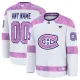 Fanatics Montreal Canadiens Hockey Fights Cancer Personalisiert 24/25 Practice Trikot - Herren (Weiss) Fanatics Montreal Canadiens Hockey Fights Cancer Personalisiert 24/25 Practice Trikot - Herren (Weiss)