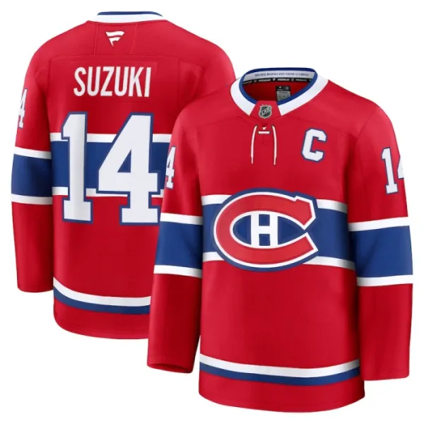Fanatics Montreal Canadiens Nick Suzuki 24/25 Home Premium Trikot - Herren (Rot) Fanatics Montreal Canadiens Nick Suzuki 24/25 Home Premium Trikot - Herren (Rot)
