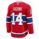 Fanatics Montreal Canadiens Nick Suzuki 24/25 Home Premium Trikot - Herren (Rot)