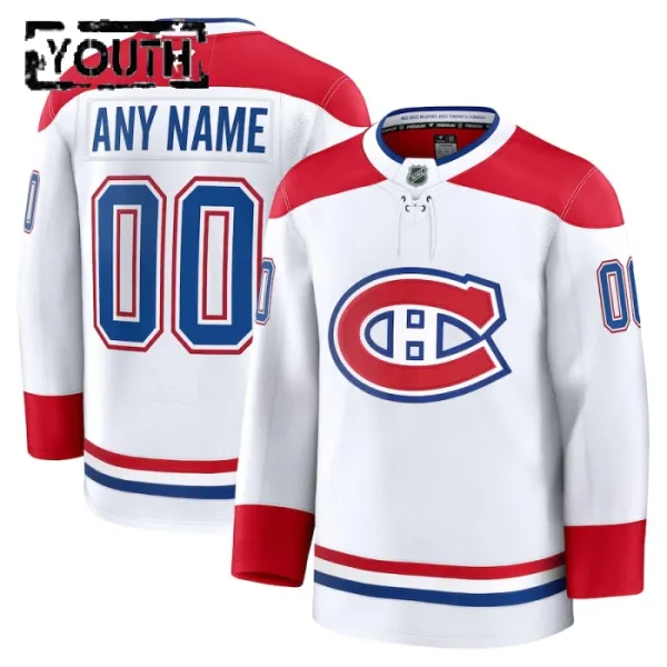 Fanatics Montreal Canadiens Personalisiert 24/25 Away Premium Trikot - Kinder (Weiss) Fanatics Montreal Canadiens Personalisiert 24/25 Away Premium Trikot - Kinder (Weiss)