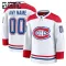 Fanatics Montreal Canadiens Personalisiert 24/25 Away Premium Trikot - Kinder (Weiss)