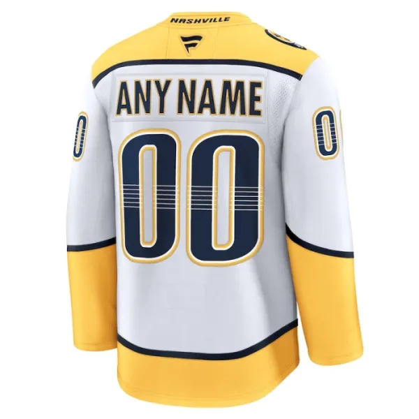 Fanatics Nashville Predators Personalisiert 24/25 Away Premium Trikot - Herren (Weiss)