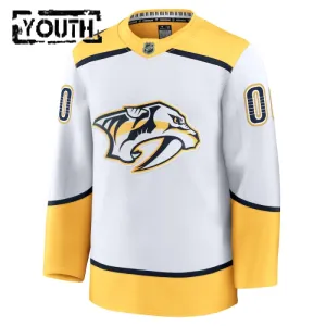 Fanatics Nashville Predators Personalisiert 24/25 Away Premium Trikot - Kinder (Weiss)