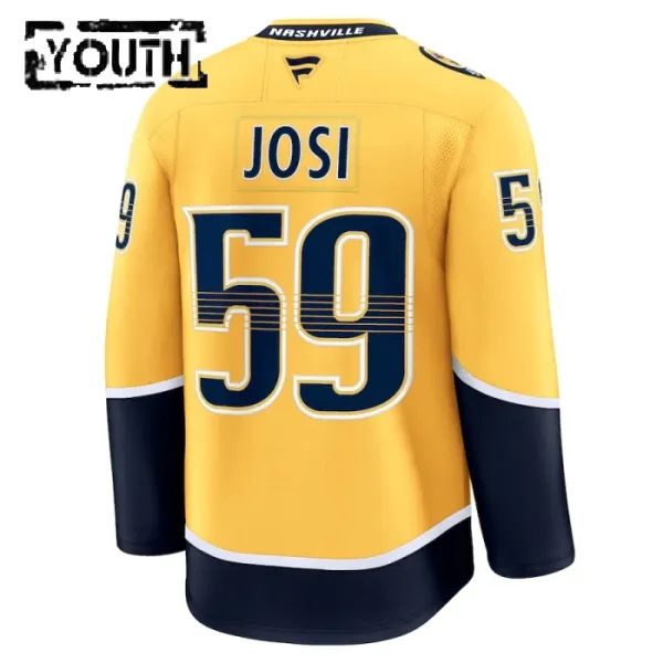 Fanatics Nashville Predators Roman Josi 24/25 Home Premium Trikot - Kinder (Gelb)