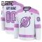 Fanatics New Jersey Devils Hockey Fights Cancer Personalisiert 24/25 Practice Trikot - Kinder (Weiss)