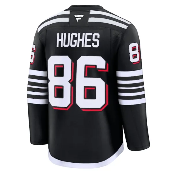 Fanatics New Jersey Devils Jack Hughes 24/25 Alternate Premium Trikot - Herren (Schwarz)