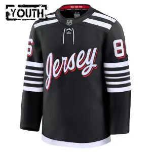 Fanatics New Jersey Devils Jack Hughes 24/25 Alternate Premium Trikot - Kinder (Schwarz)