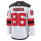 Fanatics New Jersey Devils Jack Hughes 24/25 Away Premium Trikot - Herren (Weiss)