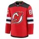 Fanatics New Jersey Devils Jack Hughes 24/25 Home Premium Trikot - Herren (Rot)