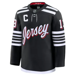 Fanatics New Jersey Devils Nico Hischier 24/25 Alternate Premium Trikot - Herren (Schwarz)