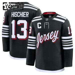 Fanatics New Jersey Devils Nico Hischier 24/25 Alternate Premium Trikot - Kinder (Schwarz)