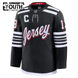 Fanatics New Jersey Devils Nico Hischier 24/25 Alternate Premium Trikot - Kinder (Schwarz)