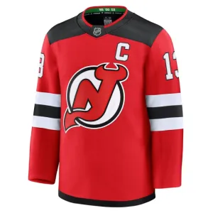 Fanatics New Jersey Devils Nico Hischier 24/25 Home Premium Trikot - Herren (Rot)
