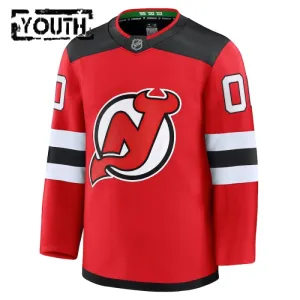 Fanatics New Jersey Devils Personalisiert 24/25 Home Premium Trikot - Kinder (Rot)