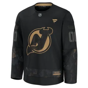 Fanatics New Jersey Devils Personalisiert 24/25 Military Appreciation Practice Trikot - Herren (Schwarz)