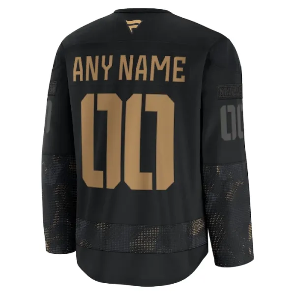 Fanatics New Jersey Devils Personalisiert 24/25 Military Appreciation Practice Trikot - Herren (Schwarz)