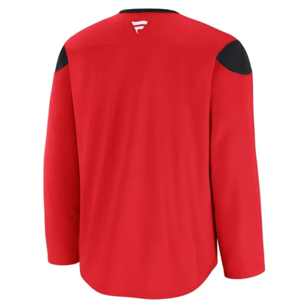 Fanatics New Jersey Devils Team Personalisiert 24/25 Practice Trikot - Herren (Rot)