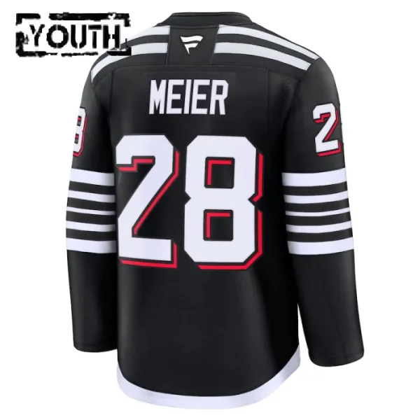 Fanatics New Jersey Devils Timo Meier 24/25 Alternate Premium Trikot - Kinder (Schwarz)