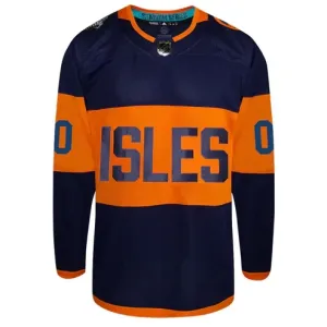 Adidas New York Islanders Personalisiert 2024 Premium Stadium Series Trikot - Herren (Navy)