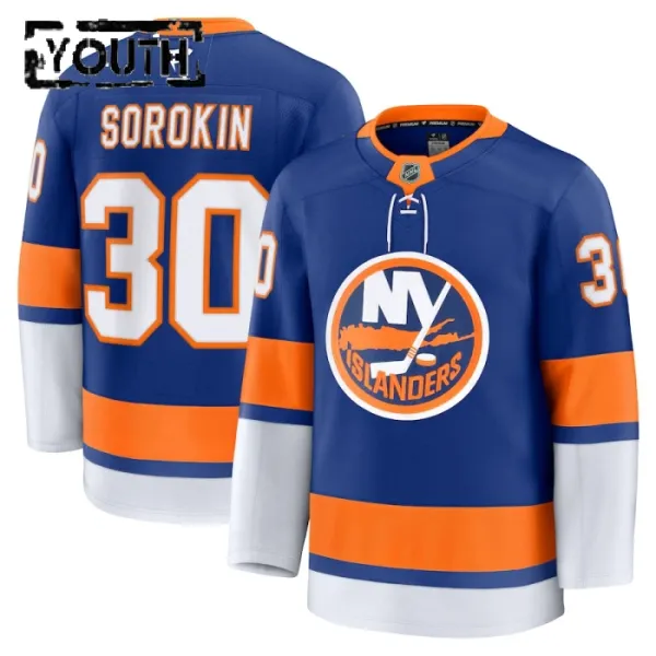 Fanatics New York Islanders Ilya Sorokin 24/25 Home Premium Trikot - Kinder (Blau) Fanatics New York Islanders Ilya Sorokin 24/25 Home Premium Trikot - Kinder (Blau)