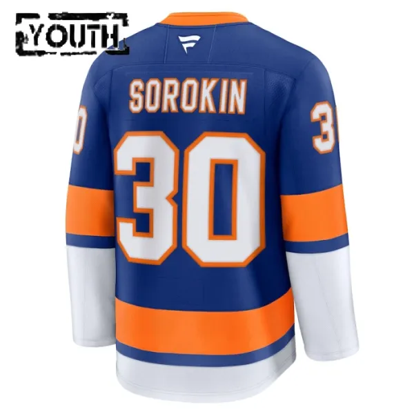 Fanatics New York Islanders Ilya Sorokin 24/25 Home Premium Trikot - Kinder (Blau)
