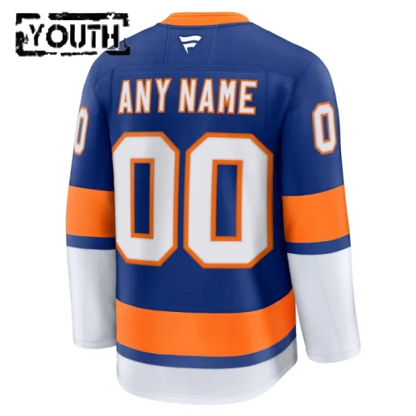 Fanatics New York Islanders Personalisiert 24/25 Home Premium Trikot - Kinder (Blau)