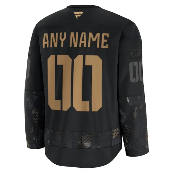 Fanatics New York Islanders Personalisiert 24/25 Military Appreciation Practice Trikot - Herren (Schwarz)