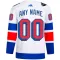 Adidas New York Rangers Personalisiert 2024 Premium Stadium Series Trikot - Herren (Weiss)