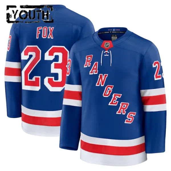 Fanatics New York Rangers Adam Fox 24/25 Home Premium Trikot - Kinder (Blau) Fanatics New York Rangers Adam Fox 24/25 Home Premium Trikot - Kinder (Blau)