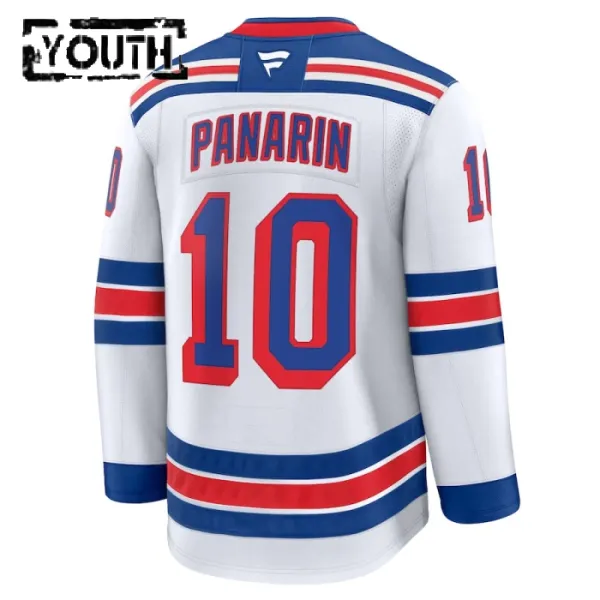 Fanatics New York Rangers Artemi Panarin 24/25 Away Premium Trikot - Kinder (Weiss)