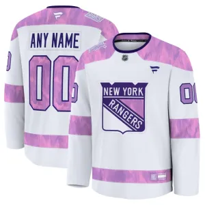Fanatics New York Rangers Hockey Fights Cancer Personalisiert 24/25 Practice Trikot - Herren (Weiss) Fanatics New York Rangers Hockey Fights Cancer Personalisiert 24/25 Practice Trikot - Herren (Weiss)