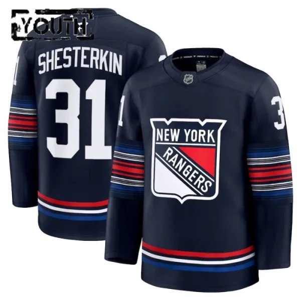 Fanatics New York Rangers Igor Shesterkin 24/25 Alternate Premium Trikot - Kinder (Navy) Fanatics New York Rangers Igor Shesterkin 24/25 Alternate Premium Trikot - Kinder (Navy)