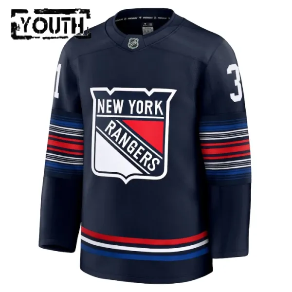 Fanatics New York Rangers Igor Shesterkin 24/25 Alternate Premium Trikot - Kinder (Navy)