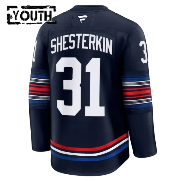 Fanatics New York Rangers Igor Shesterkin 24/25 Alternate Premium Trikot - Kinder (Navy)