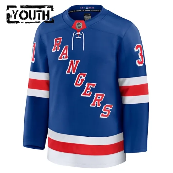 Fanatics New York Rangers Igor Shesterkin 24/25 Home Premium Trikot - Kinder (Blau)