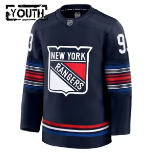 Fanatics New York Rangers Mika Zibanejad 24/25 Alternate Premium Trikot - Kinder (Navy)