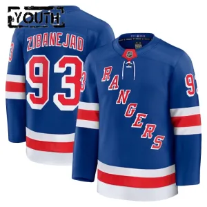 Fanatics New York Rangers Mika Zibanejad 24/25 Home Premium Trikot - Kinder (Blau)
